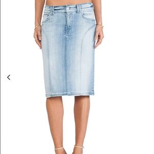 7 For All Mankind NWT Jean Pencil Skirt 31